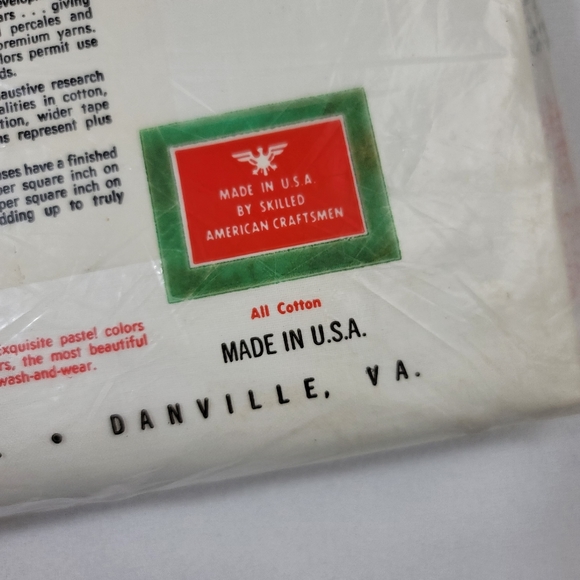 Vtg Dan River Fine Muslin All Cotton Sheet 81x99 - Picture 5 of 13